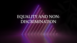 Non-discrimination and equality